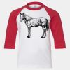 Youth Three Quarter Sleeve Baseball T-Shirt Thumbnail