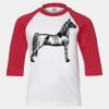 Youth Three Quarter Sleeve Baseball T-Shirt Thumbnail