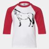 Youth Three Quarter Sleeve Baseball T-Shirt Thumbnail