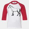 Youth Three Quarter Sleeve Baseball T-Shirt Thumbnail