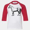 Youth Three Quarter Sleeve Baseball T-Shirt Thumbnail