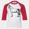 Youth Three Quarter Sleeve Baseball T-Shirt Thumbnail