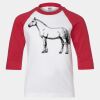 Youth Three Quarter Sleeve Baseball T-Shirt Thumbnail