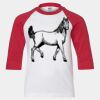 Youth Three Quarter Sleeve Baseball T-Shirt Thumbnail