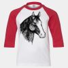 Youth Three Quarter Sleeve Baseball T-Shirt Thumbnail