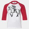 Youth Three Quarter Sleeve Baseball T-Shirt Thumbnail