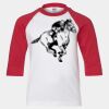 Youth Three Quarter Sleeve Baseball T-Shirt Thumbnail