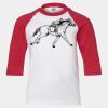 Youth Three Quarter Sleeve Baseball T-Shirt Thumbnail