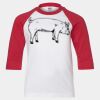 Youth Three Quarter Sleeve Baseball T-Shirt Thumbnail