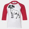 Youth Three Quarter Sleeve Baseball T-Shirt Thumbnail