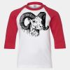 Youth Three Quarter Sleeve Baseball T-Shirt Thumbnail