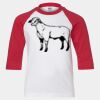 Youth Three Quarter Sleeve Baseball T-Shirt Thumbnail