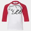 Youth Three Quarter Sleeve Baseball T-Shirt Thumbnail