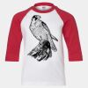 Youth Three Quarter Sleeve Baseball T-Shirt Thumbnail