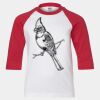 Youth Three Quarter Sleeve Baseball T-Shirt Thumbnail