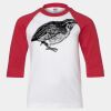 Youth Three Quarter Sleeve Baseball T-Shirt Thumbnail