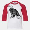 Youth Three Quarter Sleeve Baseball T-Shirt Thumbnail