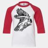 Youth Three Quarter Sleeve Baseball T-Shirt Thumbnail