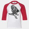 Youth Three Quarter Sleeve Baseball T-Shirt Thumbnail