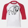 Youth Three Quarter Sleeve Baseball T-Shirt Thumbnail