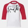 Youth Three Quarter Sleeve Baseball T-Shirt Thumbnail