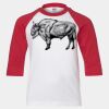 Youth Three Quarter Sleeve Baseball T-Shirt Thumbnail