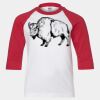 Youth Three Quarter Sleeve Baseball T-Shirt Thumbnail