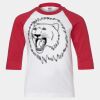Youth Three Quarter Sleeve Baseball T-Shirt Thumbnail