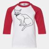 Youth Three Quarter Sleeve Baseball T-Shirt Thumbnail
