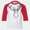 Youth Three Quarter Sleeve Baseball T-Shirt Thumbnail