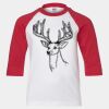 Youth Three Quarter Sleeve Baseball T-Shirt Thumbnail