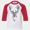 Youth Three Quarter Sleeve Baseball T-Shirt Thumbnail