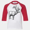 Youth Three Quarter Sleeve Baseball T-Shirt Thumbnail