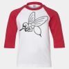 Youth Three Quarter Sleeve Baseball T-Shirt Thumbnail