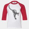 Youth Three Quarter Sleeve Baseball T-Shirt Thumbnail