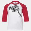 Youth Three Quarter Sleeve Baseball T-Shirt Thumbnail
