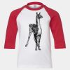 Youth Three Quarter Sleeve Baseball T-Shirt Thumbnail