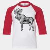 Youth Three Quarter Sleeve Baseball T-Shirt Thumbnail