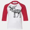 Youth Three Quarter Sleeve Baseball T-Shirt Thumbnail