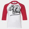 Youth Three Quarter Sleeve Baseball T-Shirt Thumbnail