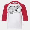 Youth Three Quarter Sleeve Baseball T-Shirt Thumbnail