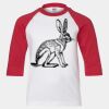 Youth Three Quarter Sleeve Baseball T-Shirt Thumbnail