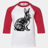 Youth Three Quarter Sleeve Baseball T-Shirt Thumbnail