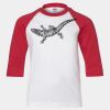 Youth Three Quarter Sleeve Baseball T-Shirt Thumbnail