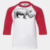 Youth Three Quarter Sleeve Baseball T-Shirt Thumbnail