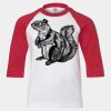 Youth Three Quarter Sleeve Baseball T-Shirt Thumbnail