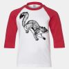 Youth Three Quarter Sleeve Baseball T-Shirt Thumbnail