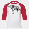 Youth Three Quarter Sleeve Baseball T-Shirt Thumbnail