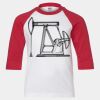 Youth Three Quarter Sleeve Baseball T-Shirt Thumbnail