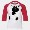 Youth Three Quarter Sleeve Baseball T-Shirt Thumbnail